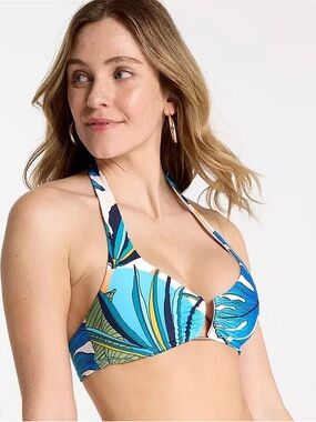 CALIA Women’s U-Bar Halter Bikini Swim Top NWT Size X-Small
